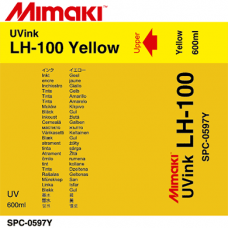 УФ-отверждаемые чернила для MIMAKI UJV/UJF 3042, LH-100, SPC-0597Y, пакет 600 мл, Yellow (желтый)
